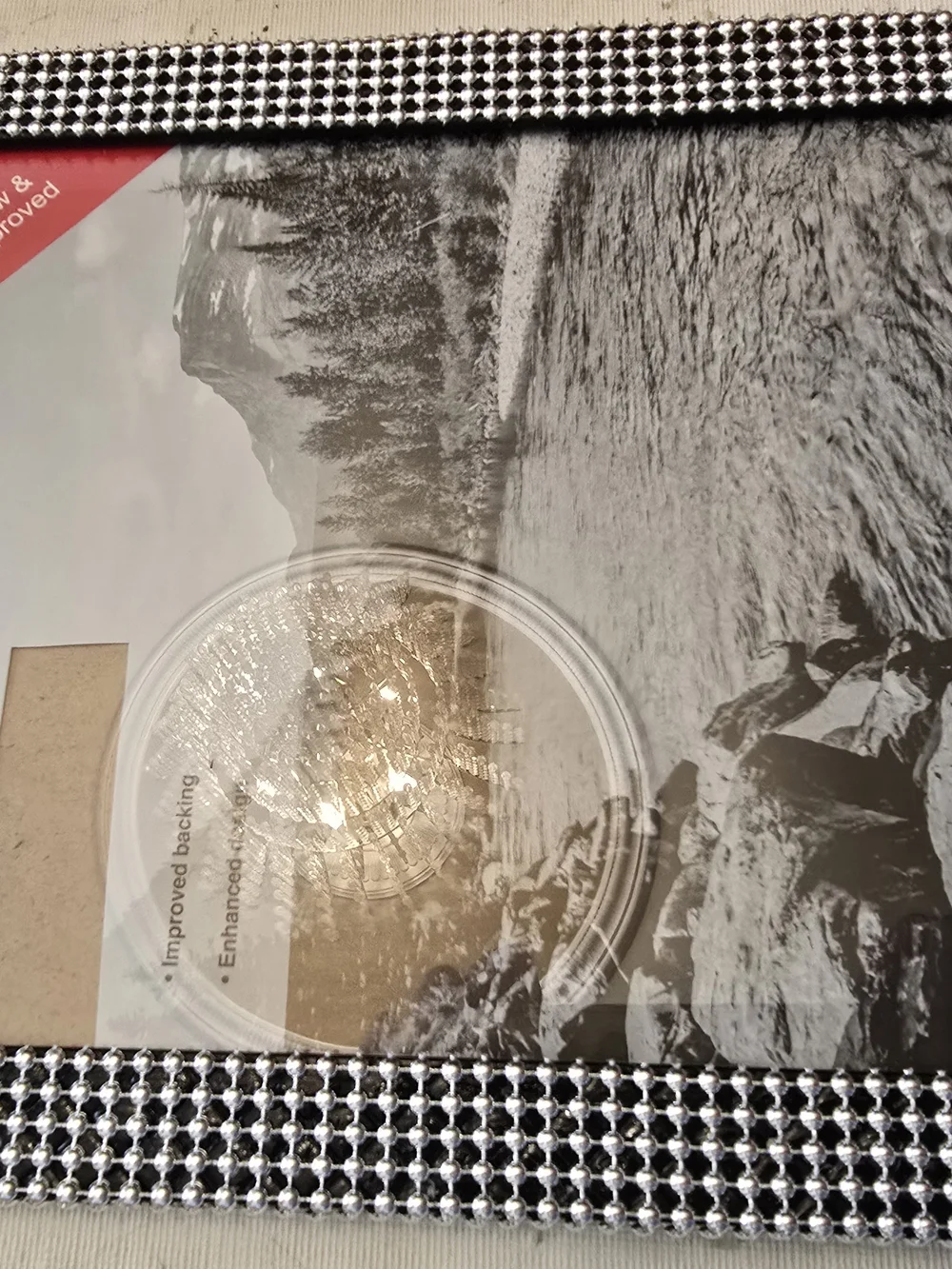 8x10 Decorative Black & White Check Photo Frame New 8x10 Photo Handmade Silver